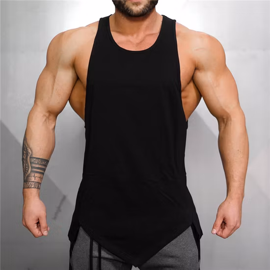 Sommer-Tanktops für maßgeschneiderte Sport-, Fitnessstudio- und Sportkleidung aus Baumwolle in Übergröße