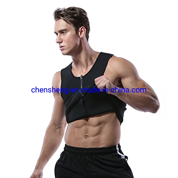Neopren-Hot-Sweat-Shaper-Körperformer für Männer, Sport, Fitnessstudio, Fitness-Übungen