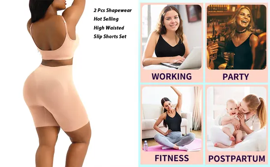 Sexy Sportunterwäsche Damen Nahtloser Body Shaper mit hoher Taille